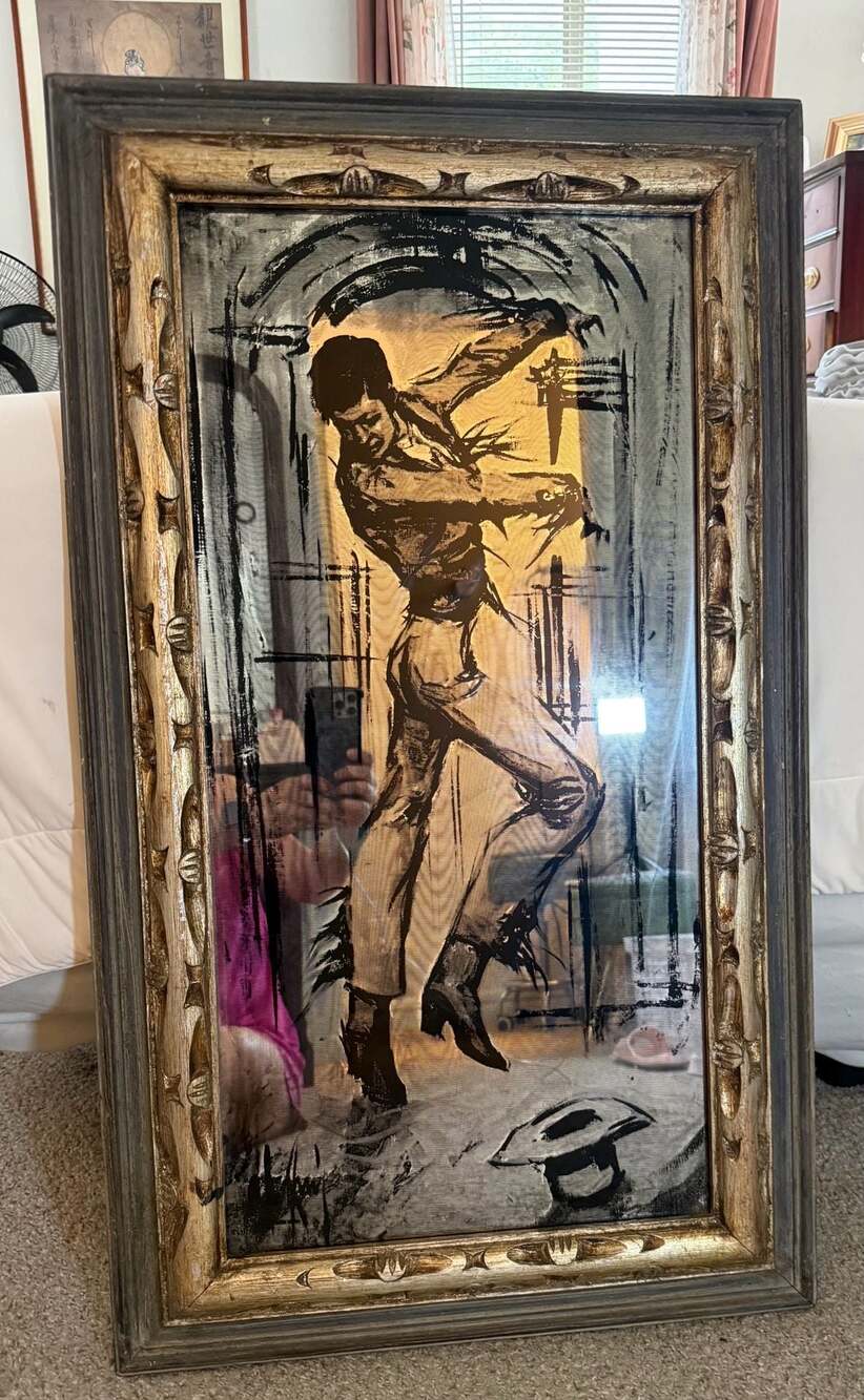 Alberto Ruiz Vela Painting on Mirror Flamenco Dancer